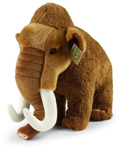 Rappa ECO knuffel Mammoet 36 cm - realistische knuffel van recyclede PET flessen - bruin