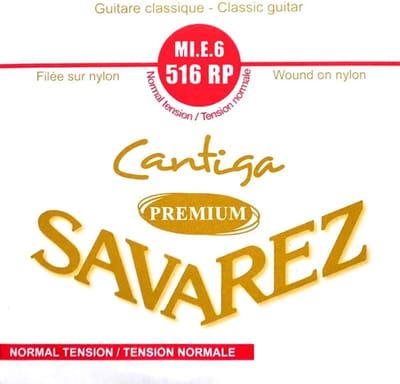 Savarez 516-RP E-6 snaar, silver plated wound, from 510-CRP set, standard tension