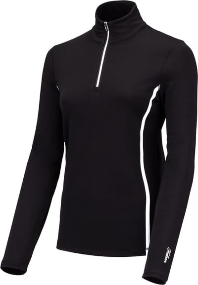 FALCON - jenita - Skipully met rits dames - Zwart, wit