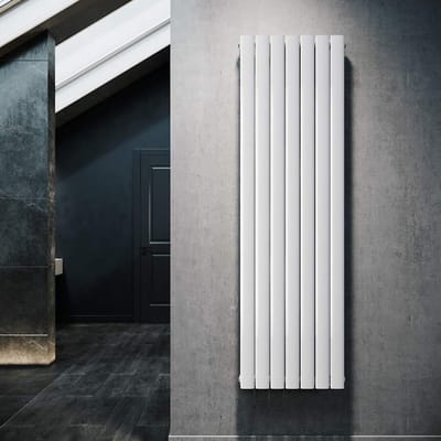 Platte Paneelradiator - Verticale Verwarming - Ruimte Verwarmen - Dubbellaags Ontwerp - 1800x539mm - Wit