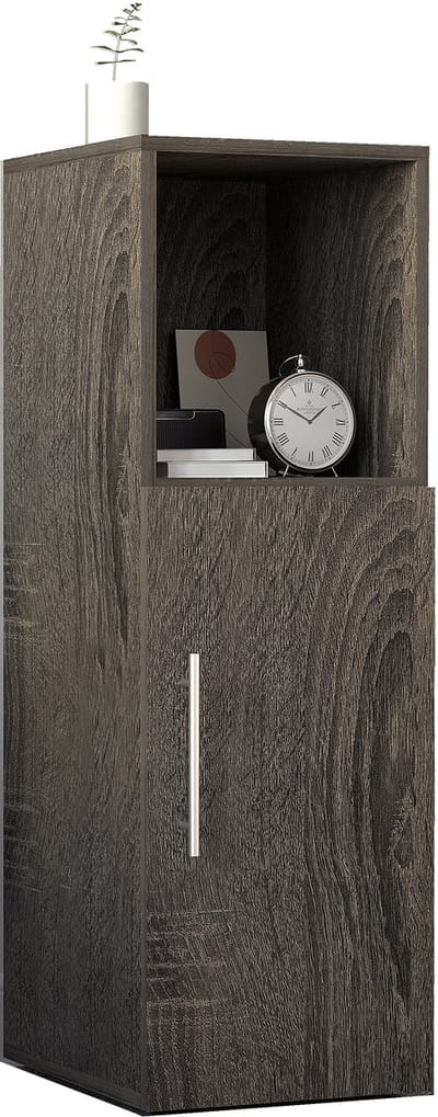 VCM zwarte nachtkastje, nachtkastje, nachtkastje voor slaapkamer, groot nachtkastje, nachtkastje met lades voor slaapkamer, nachtkastje met lades, nachtkastjes
