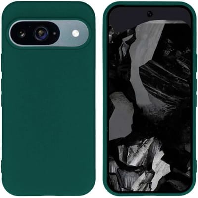 ShieldCase siliconen hoesje geschikt voor de Google Pixel 9 Pro hoesje - TPU / Siliconen back cover (donkergroen)