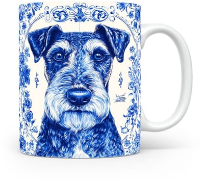 Mok Airedale terrier Beker voor koffie of tas voor thee, cadeau voor dierenliefhebbers, moeder, vader, collega, vriend, vriendin, kantoor, opa, oma, hond, kerst, sinterklaas, verjaardag