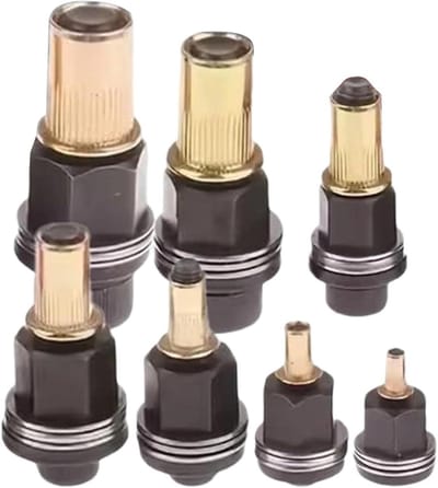 Klinknagel Gereedschap Set - Rivnagel Toolkit - Metaal Bevestigen - 7-Delig Koolstofstaal - M3 tot - Enkel attribuut