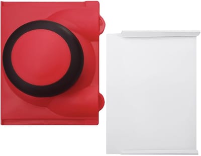 Allecto - kleurrandsnijder - multifunctioneel gereedschap - 5 inch - latex kleurrandsnijder - ideaal voor muren en plafonds - rood