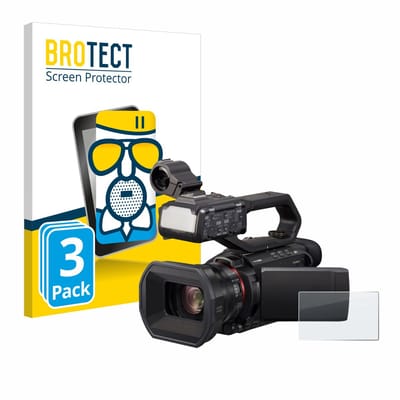 BROTECT - Screenprotector voor Panasonic HC-X1500 - Folie Beschermfolie Beschermglas matte 3 Stuks