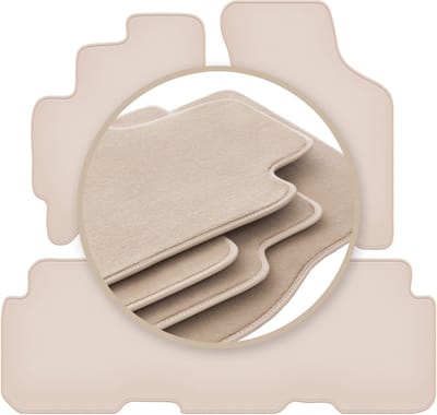 PREMIUM beige matten voor: Kia Carens I minivan 1999-2006