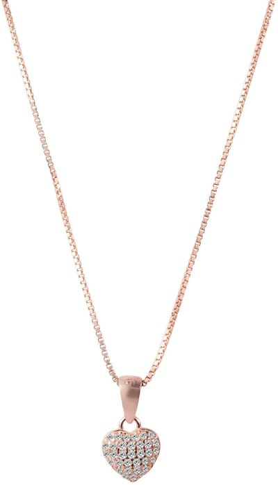 AKZENT Akzent damesketting met hanger "Ines" uit 925 Sterlingzilver, gerhodineerd, duurzaam