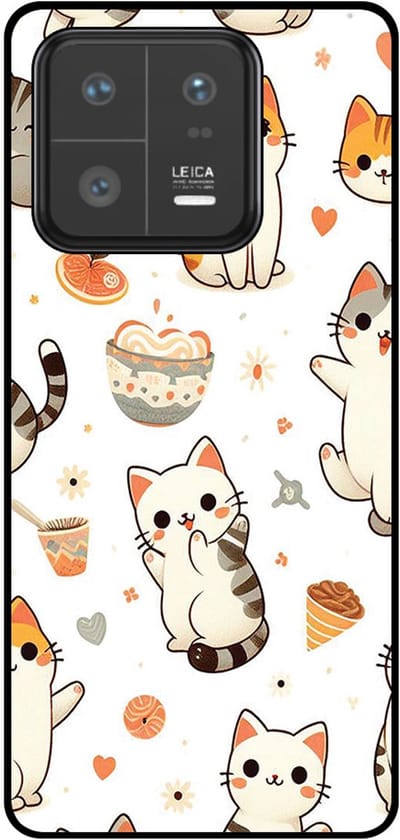 Smartphonica Telefoonhoesje Geschikt voor Xiaomi 13 Pro met katten opdruk - TPU backcover case cat design geschikt voor Xiaomi 13 Pro