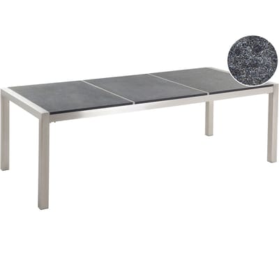 GROSSETO - Tuintafel - Grafietgrijs - 100 x 220 cm - Graniet
