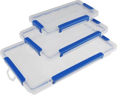 Sorteerdozen afsluitbaar - 3 Maten - 15/15/24 vakken - Transparant kunststtof - IP65 stof- en spatwaterdicht - Diamond painting - Hobby