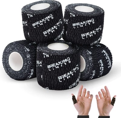 Breaking Limits Hook Grip Tape voor Crossfit, Weightlifting & Fitness - Hookgrip Tape 5 Pack - 4.5 Meter x 5 cm per Rol