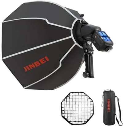 Achthoekige 50 cm Lichtbak voor LED Videostudio Lampen - Snel Opvouwbaar met Lichtdiffusers