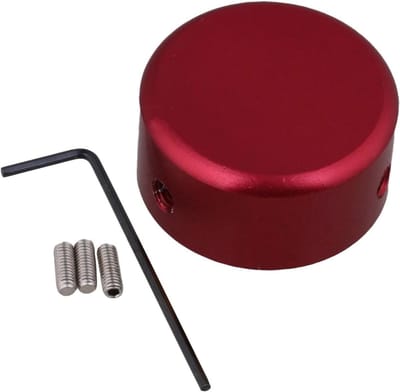 Gitaar Pedaalknoppen - Effectpedaal Knoppen - Muziek Maken - Aluminium Legering - 24 mm Diameter - Rood