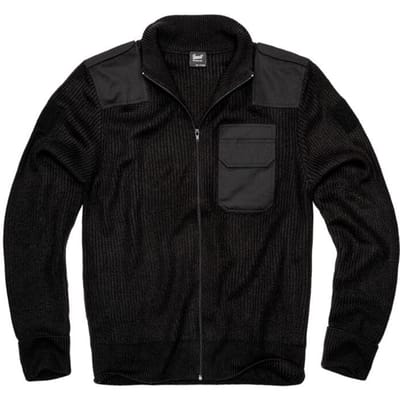 Brandit Cardigan - BW Cardigan - M tot 5XL - voor Mannen - zwart