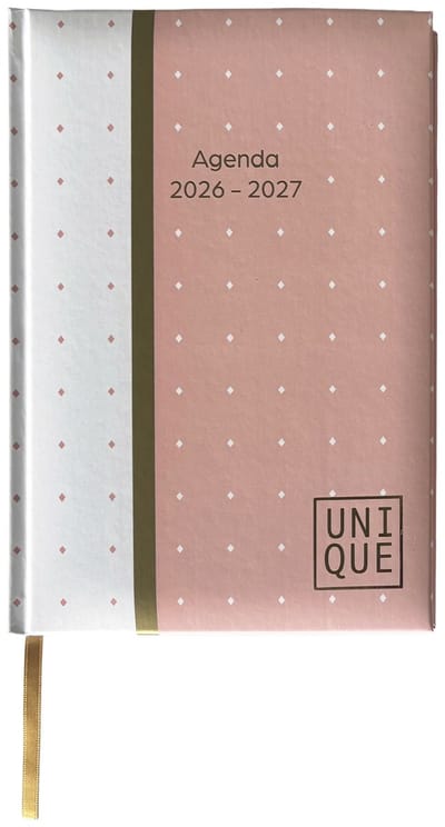 Ancor Weekagenda 2026/2027 Unique formaat A5 roze dots