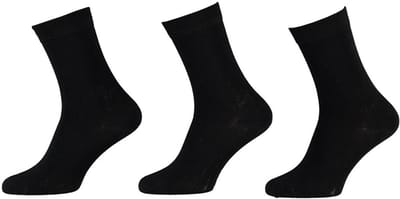 Apollo - 6-Pack - Bamboe Sokken - Platte Teennaad - Antibacterieel - Heren - zwart - 47-50 - 121471000