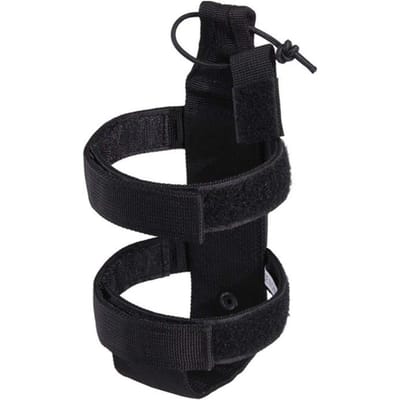 Waterfles Pouch Bag Draagbaar Buiten Reizen Wandelen Waterfleshouder Waterkoker Draagtas zwart
