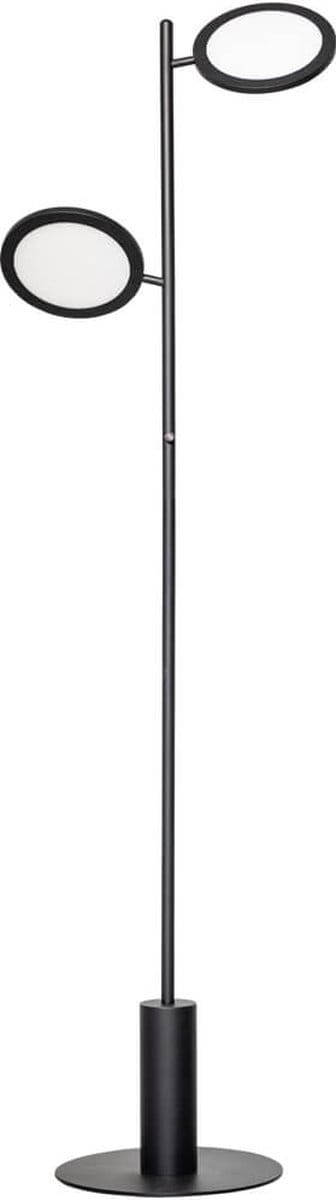ETH Felson vloerlamp Zwart 2x Led 14w 2700k 3 stap dimbaar 28w 2x977Lm