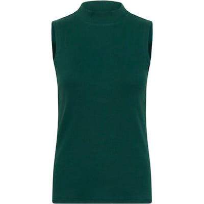 Mouwloos shirt KAcarla Slim fit dark green