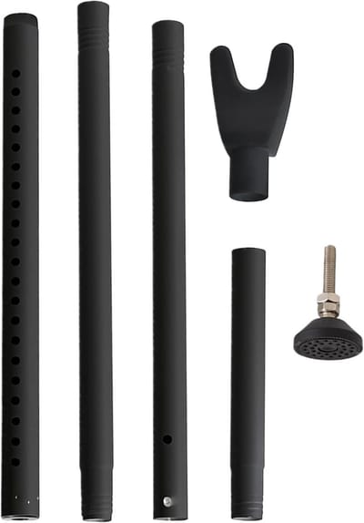 Deurstopper - Deurbeveiliger - Anti-Diefstal - Verstelbare Stang - 105 cm - Zwart