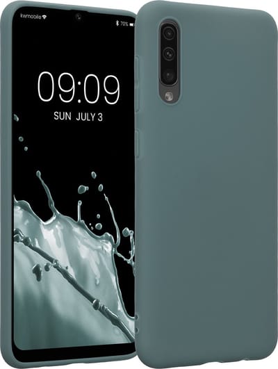 kwmobile telefoonhoesje geschikt voor Samsung Galaxy A50 - Hoesje voor smartphone - Back cover in blauwgroen