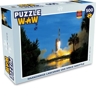 Puzzel Waanzinnige lancering van space shuttle - Legpuzzel - Puzzel 500 stukjes