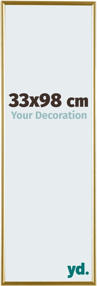 Your Decoration - Fotolijst 33x98 cm - Kunststof - Goud - Evry