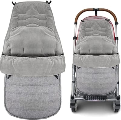 Waterdichte en winddichte voetenzak voor kinderwagens - Fleece gevoerd en universele fitting