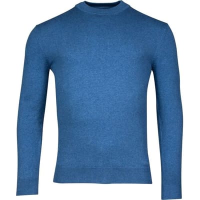 Baileys Trui Pima Cotton Turtle-Neck Single Knit Denim Blue / male