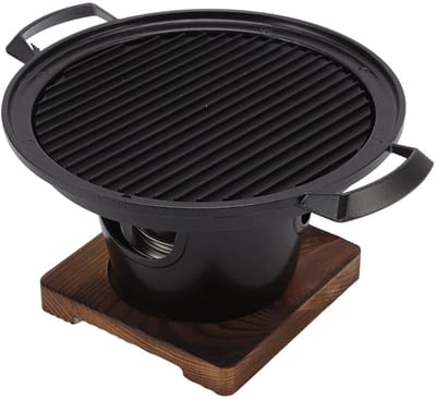 Dailygoods- Tafelgrill Rookloos - Draagbare Houtskoolgrill - Antiaanbaklaag - Geschikt voor Thuis - Ideaal voor Kamperen - Eenvoudig te Monteren - Barbecue