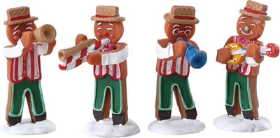 Lemax - Gingerbread Jazz - Set Of 4