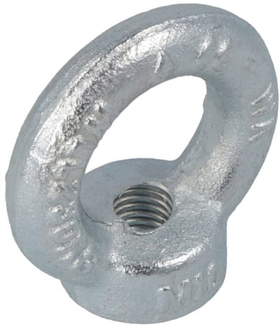 Oogmoer verzinkt M10 – Ø25 mm oog – Ø45 mm kop – hoogte 45 mm – per stuk