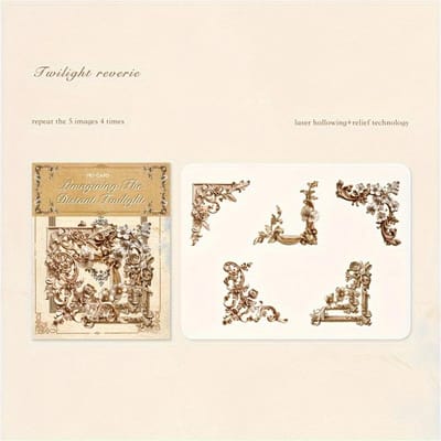 20 stuks/pak Klassieke Tijdreeks Elegante Hoekstickers - Vintage Decoratie voor Scrapbooking