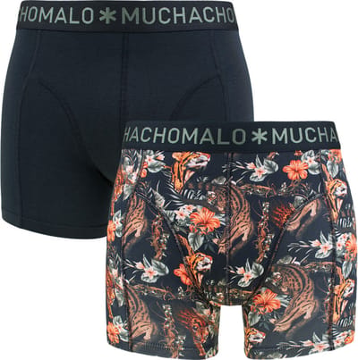 Muchachomalo Heren Boxershorts - 2 Pack - Maat L - 95% Katoen - Mannen Onderbroeken