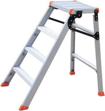 Steiger - Werkplatform Trap - Klusjes Decoratie - Opvouwbaar 3-in-1 - 4300 Gram - Metaal