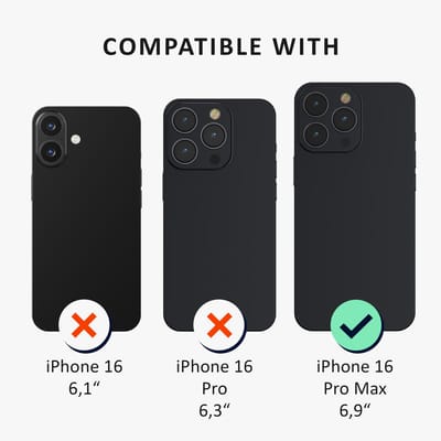 kalibri telefoonhoesje geschikt voor Apple iPhone 16 Pro Max hoesje - Smartphone case met 2x screenprotectors - Mobiele telefoon cover in transparant
