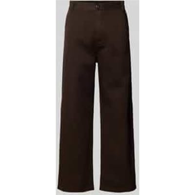 Wide leg broek met steek- en achterzakken, model 'BRADY'