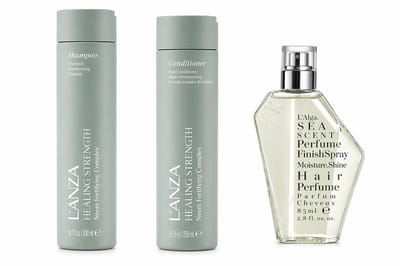 LANZA Healing Strength Set Shampoo Conditioner Silk Serum Hair Perfume Beschadigd Haar Herstel Versterking Hydratatie Professionele Haarverzorging