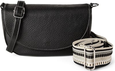 Gabor schoudertas Linda Summer Saddle Bag Black zwart