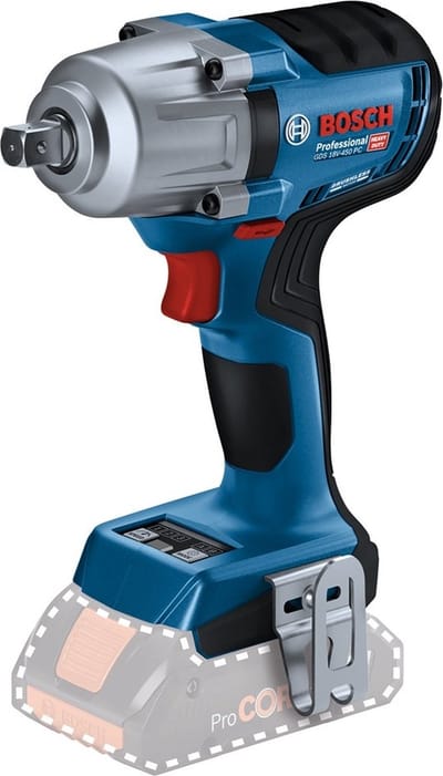 Bosch Professional GDS 18V-450 PC Accu slagmoersleutel 450Nm 1/2 borgpin 18V Basic Body - 06019K4100