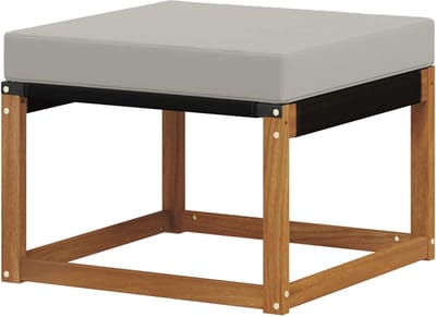 Buiten Zitzak - Voetenbank Kruk - Terras Ontspanning - Massief Acacia Frame - 59 x 59 x 37 cm - Bruin