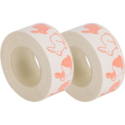 2 Pakketten Print Label Tape voor KINGJIM TEPRA LR5C Labeler Thermisch Papier Kantoorbenodigdheden white