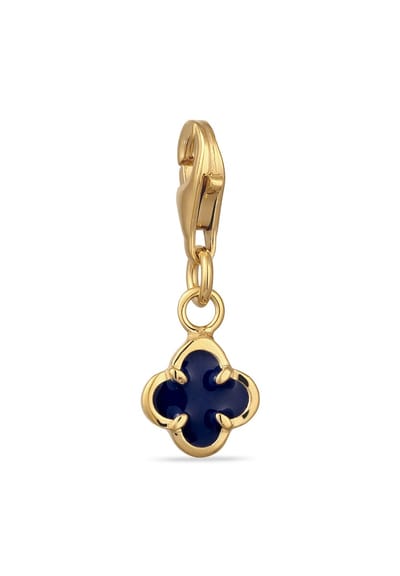 KUZZOI - Bedel - Charm Men Klavertje Vier Hanger 925 Sterling Zilver Verguld Goud -