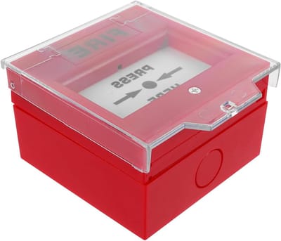 Noodknop - Alarmknop Brandalarm - Snelle Activering - Gebroken voor Alarm - 10.5cm - Rood