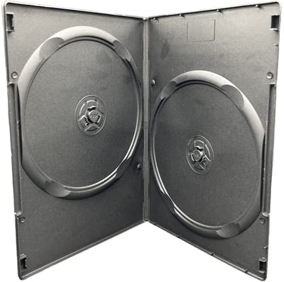 Dailygoody - DVD CD Blu Ray Cases - Compacte opslag voor 7mm discs - Hoge kwaliteit - Slim ontwerp - Geschikt voor DVD en CD - 10 stuks - 10x dub