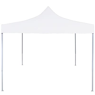 vidaXL - Partytent - inklapbaar - 3x3 - m - staal - wit