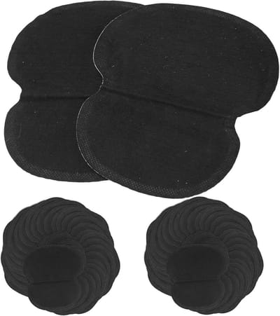 Zweetpads - Onderarm Bescherming - Hygiënisch Werken - Onzichtbaar en Comfortabel - 60 Stuks - Zwart