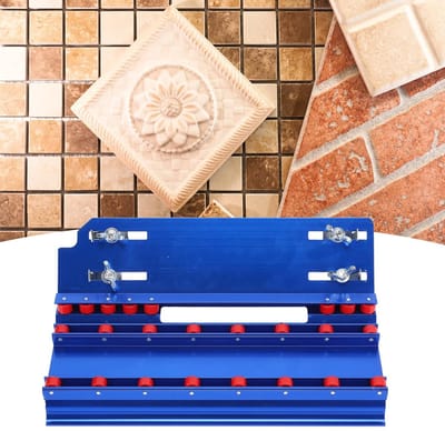 Allecto Plus - Tegelsnijder 45 graden hoek - Handmatige tegelafschuiner - Keramiek gidsaccessoires - Blauw design - Tegel snijgereedschap.