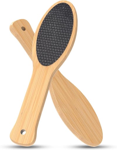 Nano Glas Pedi Roller voor Zachte Voeten | Effectieve Kalknagelverwijderaar met Bamboe Handvat